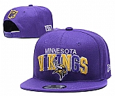 Minnesota Vikings Team Logo Adjustable Hat YD (5),baseball caps,new era cap wholesale,wholesale hats